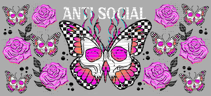 16oz Distressed Checkered-DC-83